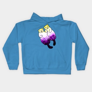 Non-binary otters. Kids Hoodie